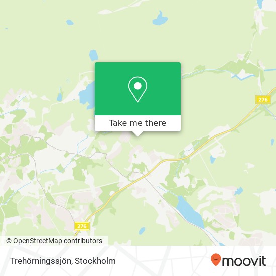 Trehörningssjön karta