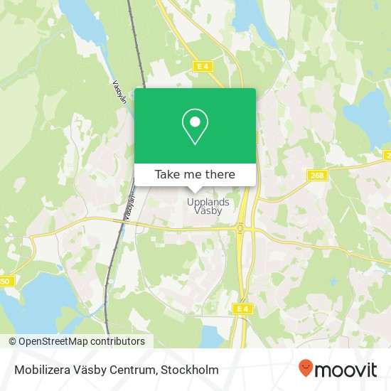 Mobilizera Väsby Centrum karta