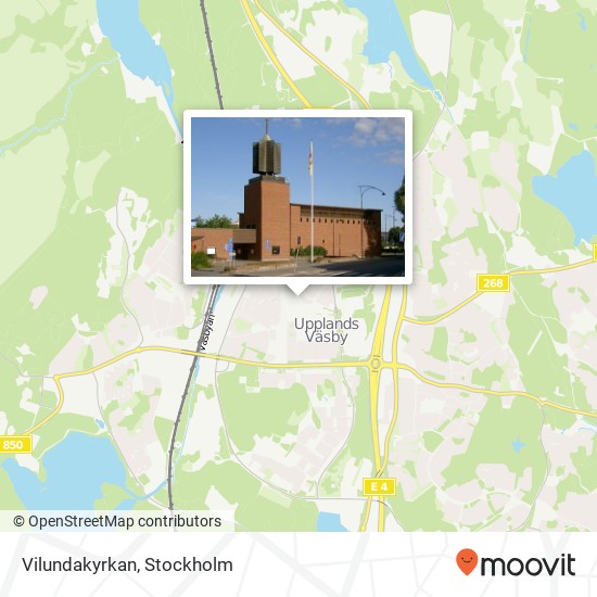 Vilundakyrkan karta