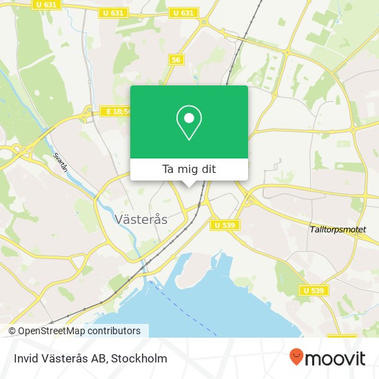 Invid Västerås AB karta