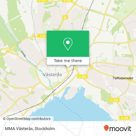 MMA Västerås karta