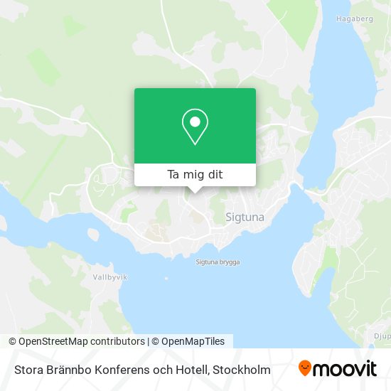 Stora Brännbo Konferens och Hotell karta