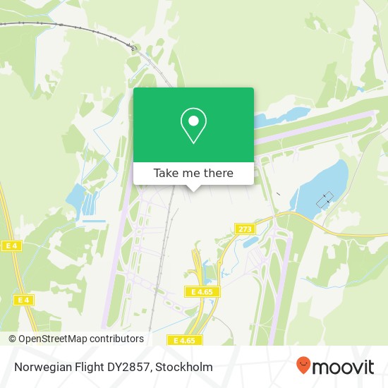 Norwegian Flight DY2857 karta