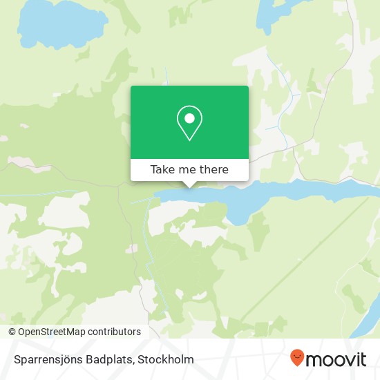 Sparrensjöns Badplats karta