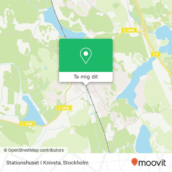 Stationshuset I Knivsta karta