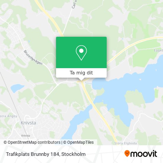 Trafikplats Brunnby 184 karta