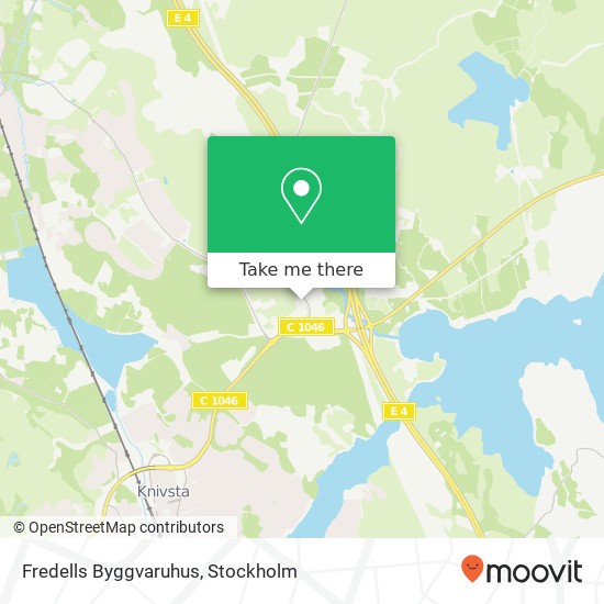 Fredells Byggvaruhus karta