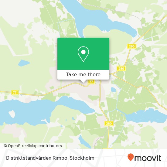 Distriktstandvården Rimbo karta