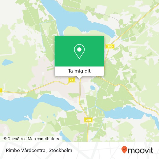 Rimbo Vårdcentral karta