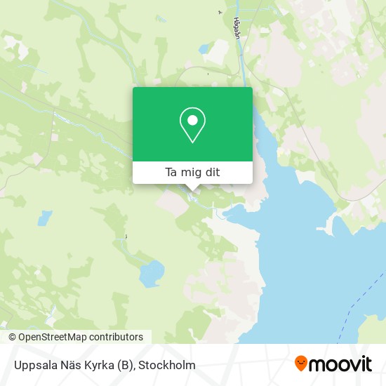 Uppsala Näs Kyrka (B) karta