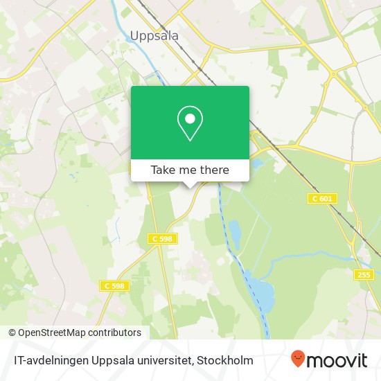 IT-avdelningen Uppsala universitet karta