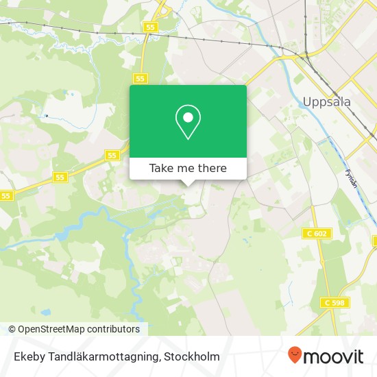 Ekeby Tandläkarmottagning karta