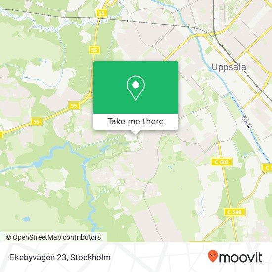 Ekebyvägen 23 karta
