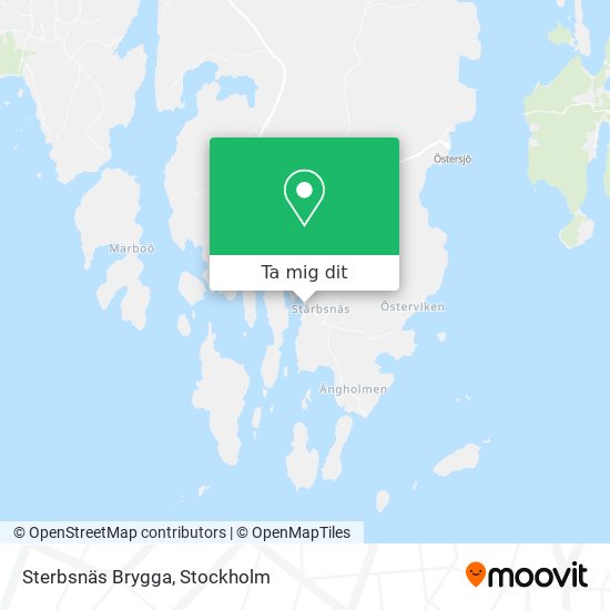 Sterbsnäs Brygga karta
