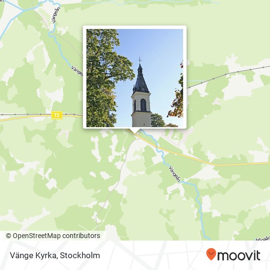 Vänge Kyrka karta