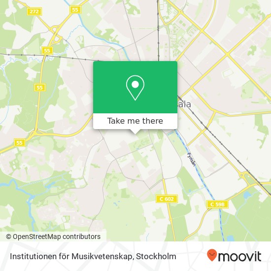 Institutionen för Musikvetenskap karta