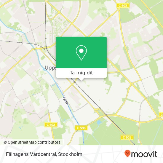 Fålhagens Vårdcentral karta