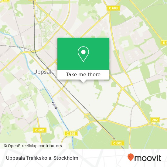 Uppsala Trafikskola karta