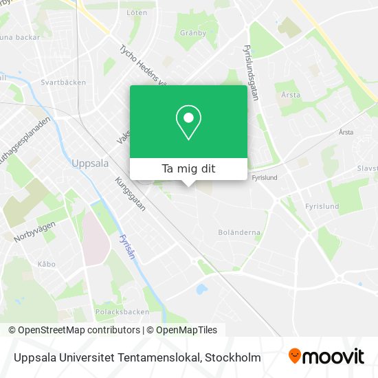 Uppsala Universitet Tentamenslokal karta
