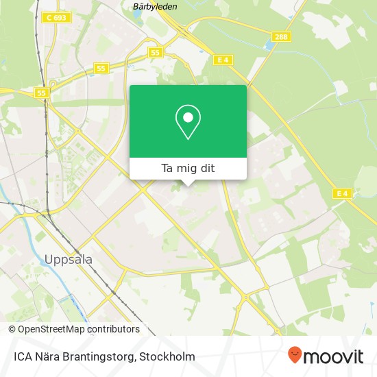ICA Nära Brantingstorg karta