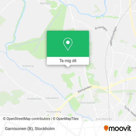 Garnisonen (B) karta