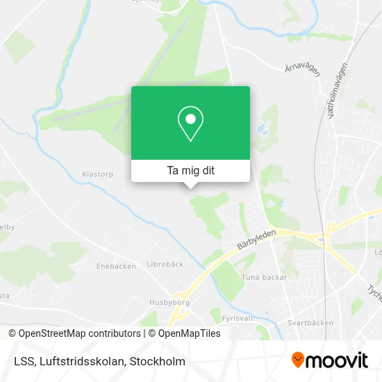 LSS, Luftstridsskolan karta