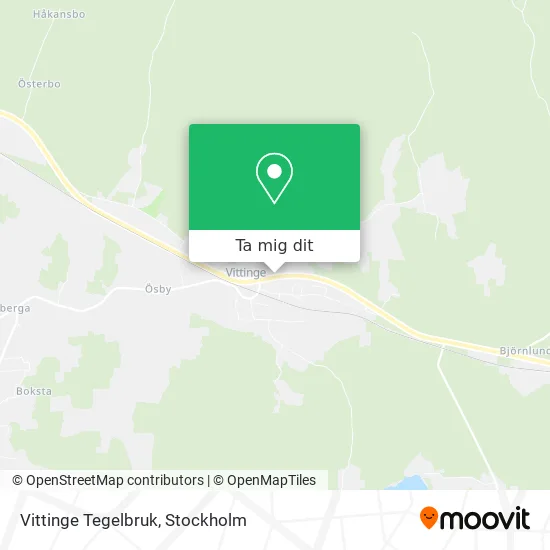 Vittinge Tegelbruk karta