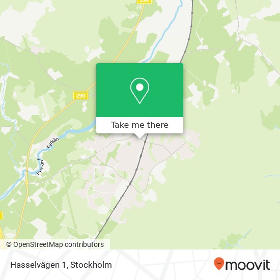 Hasselvägen 1 karta