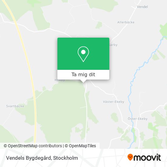 Vendels Bygdegård karta