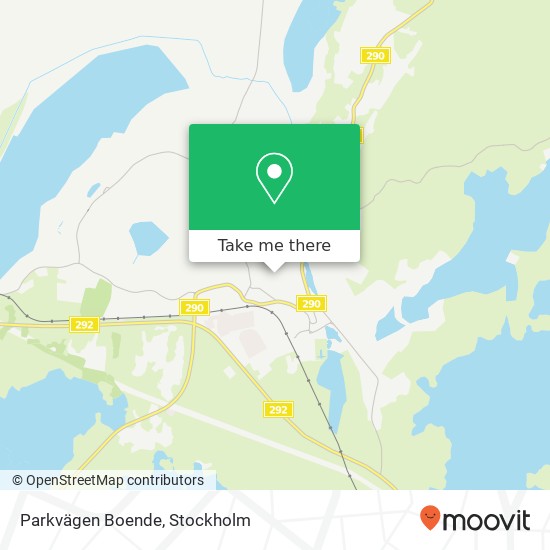 Parkvägen Boende karta