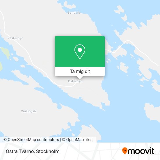 Östra Tvärnö karta