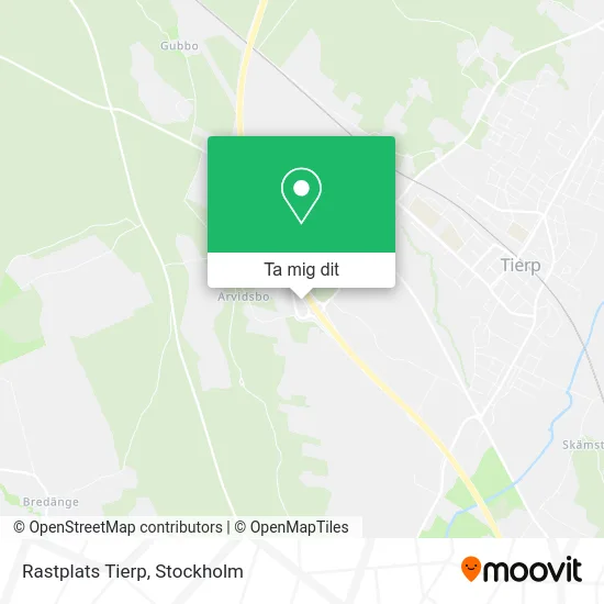 Rastplats Tierp karta