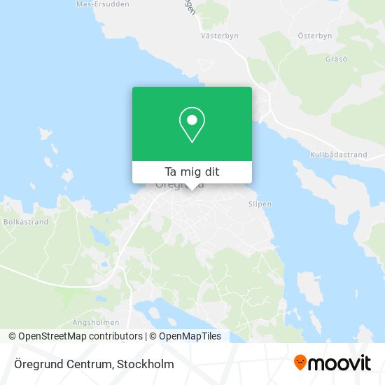 Öregrund Centrum karta