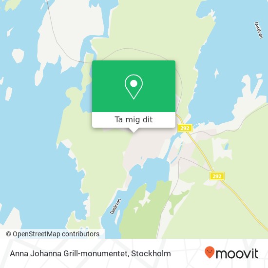 Anna Johanna Grill-monumentet karta