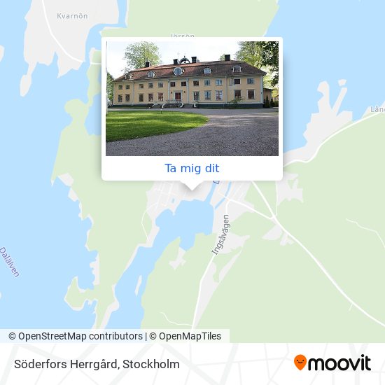 Söderfors Herrgård karta