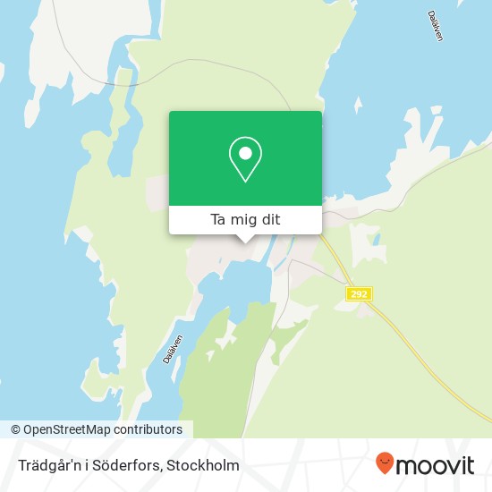 Trädgår'n i Söderfors karta
