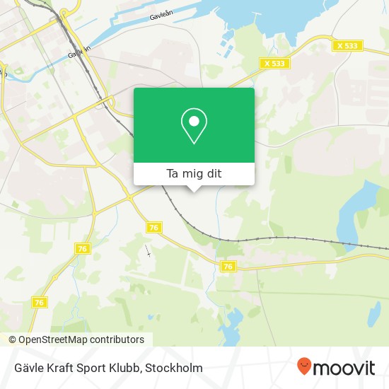 Gävle Kraft Sport Klubb karta