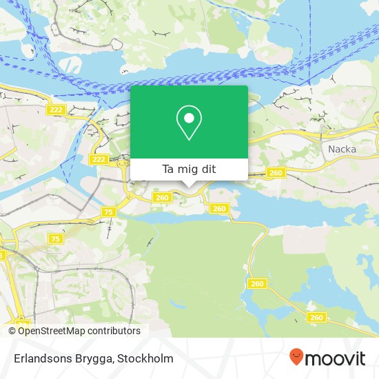 Erlandsons Brygga karta