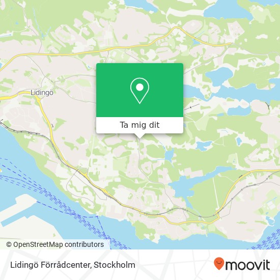 Lidingö Förrådcenter karta