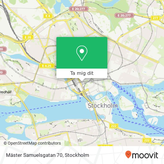 Mäster Samuelsgatan 70 karta