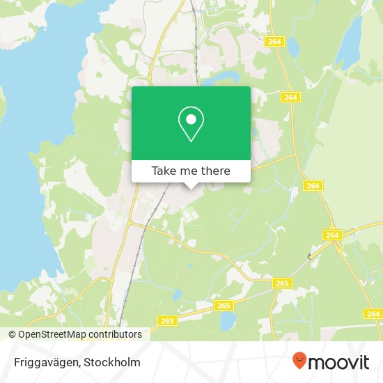 Friggavägen karta