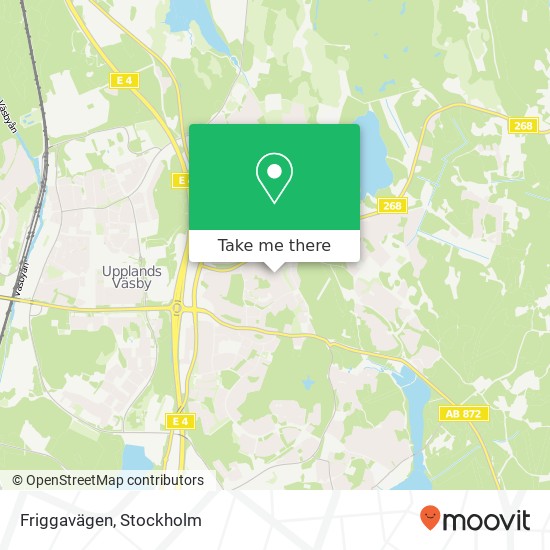 Friggavägen karta