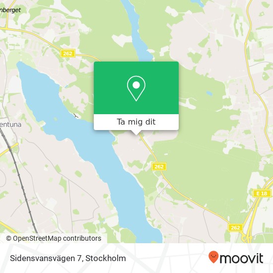 Sidensvansvägen 7 karta