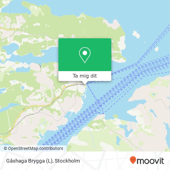 Gåshaga Brygga (L) karta