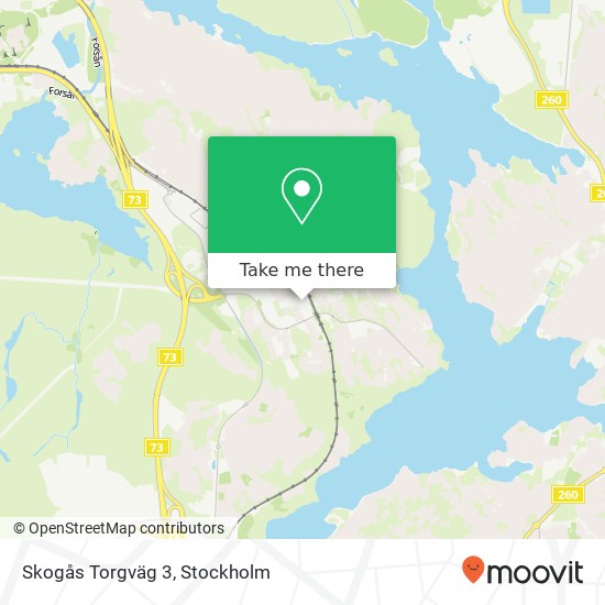 Skogås Torgväg 3 karta