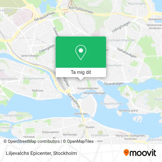 Liljevalchs Epicenter karta