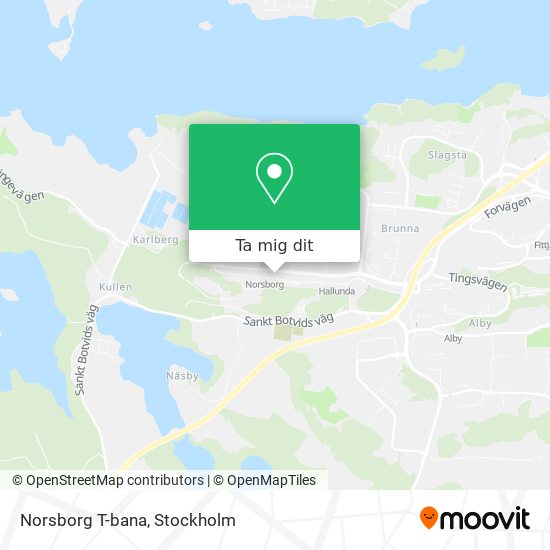 Norsborg T-bana karta