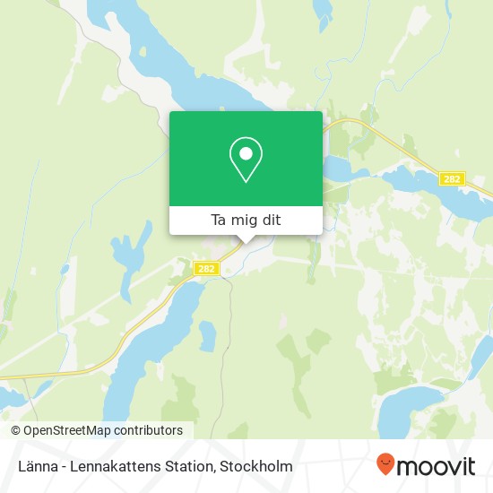 Länna - Lennakattens Station karta