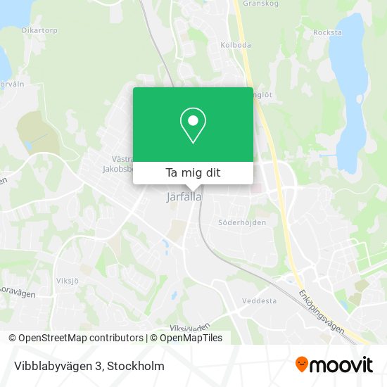 Vibblabyvägen 3 karta