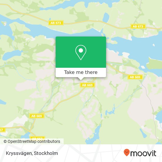 Kryssvägen karta